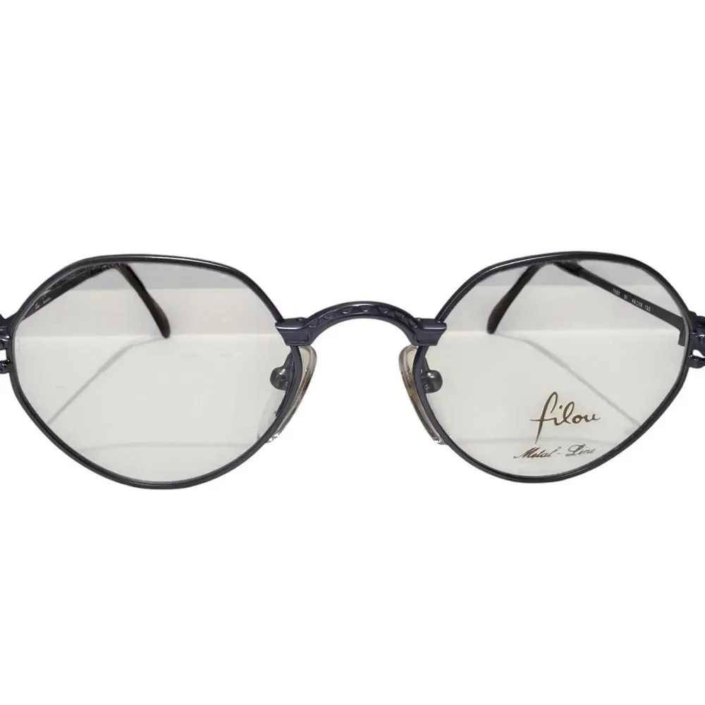 Filou Metal Line Eyeglasses Style Number 7002 Lavender Retro Steampunk New